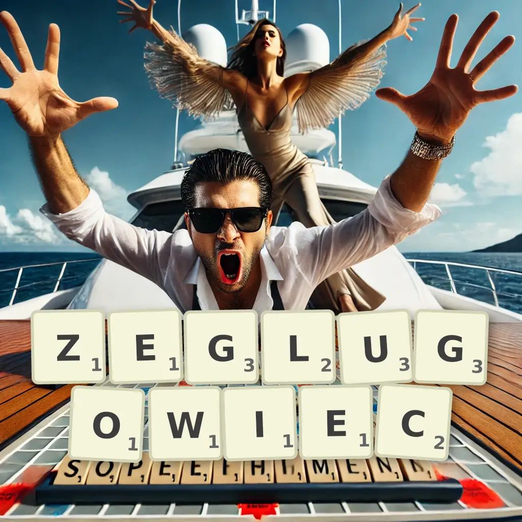 Słowa z liter ŻEGLUGOWIEC