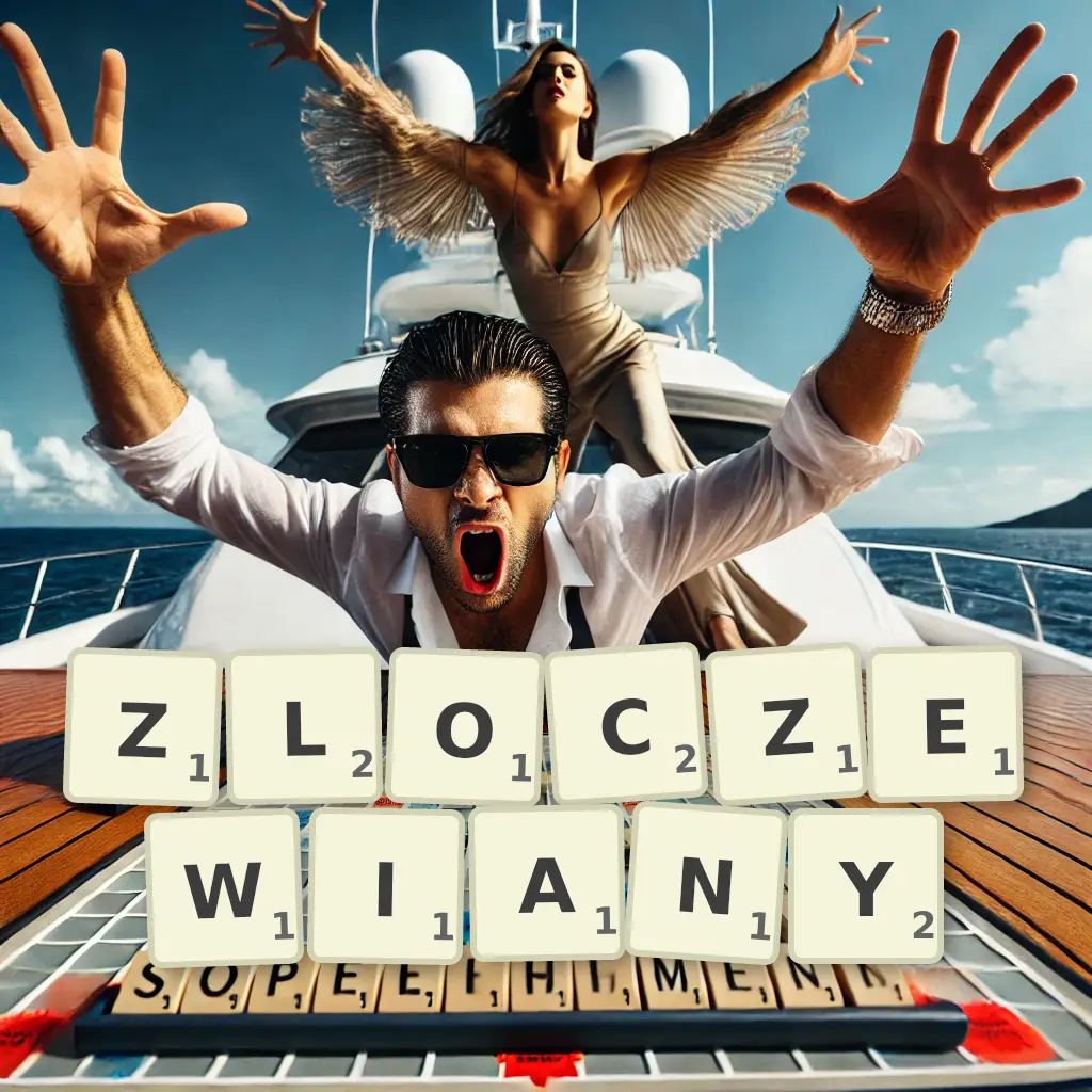 Słowa z liter ZŁOCZEWIANY