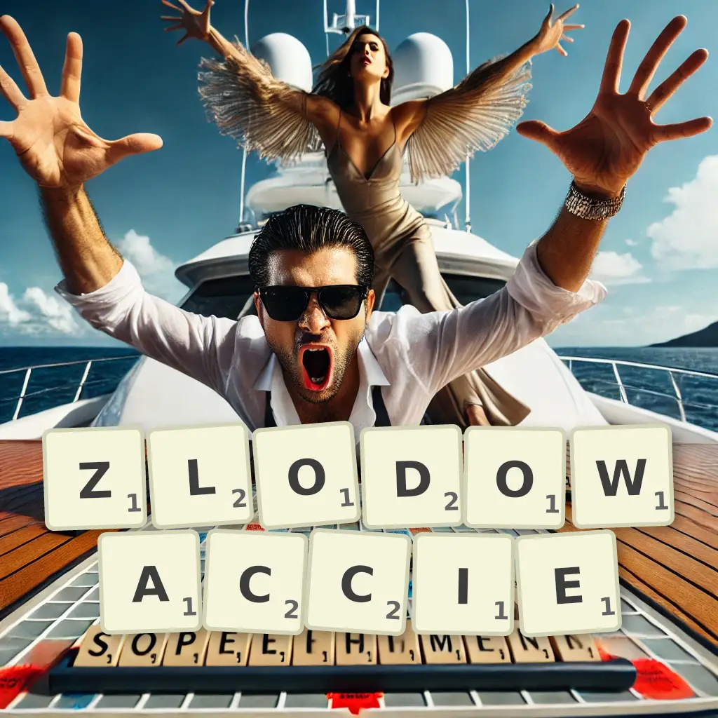 Słowa z liter ZLODOWAĆCIE