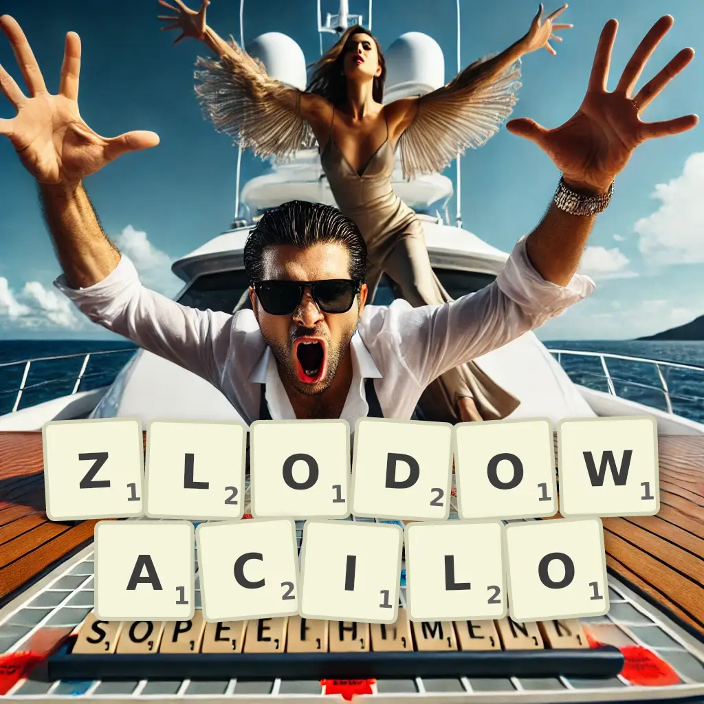 Słowa z liter ZLODOWACIŁO