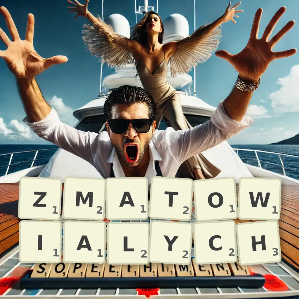 Słowa z liter ZMATOWIAŁYCH