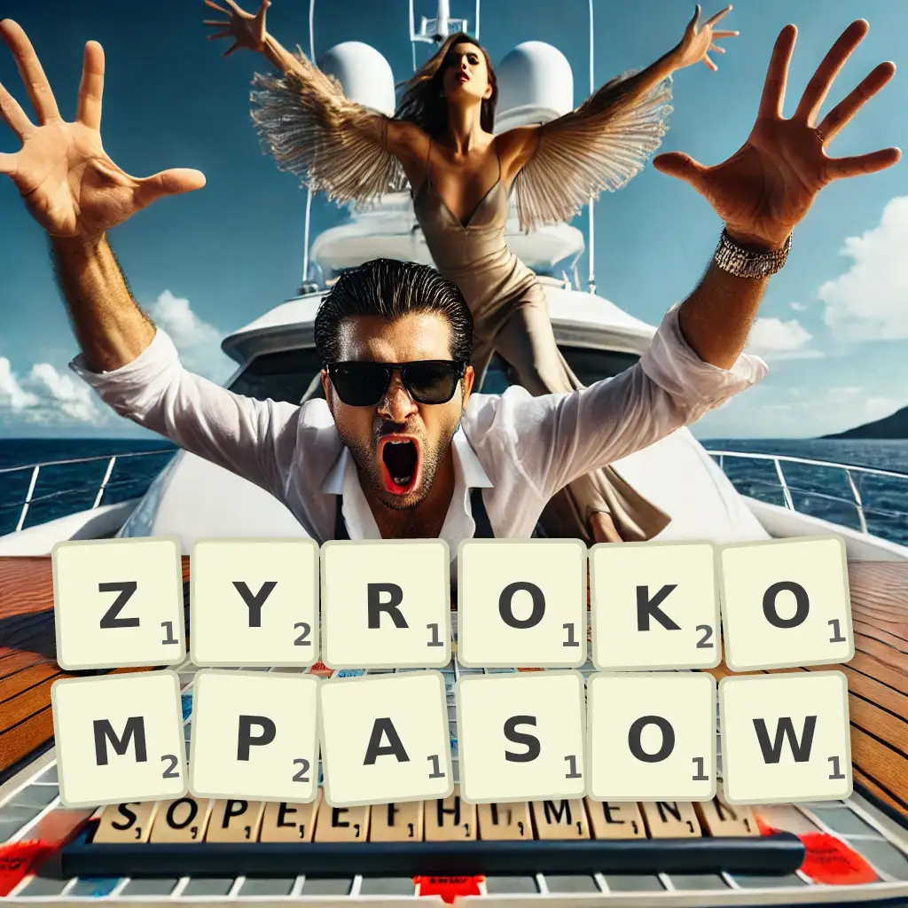 Słowa z liter ŻYROKOMPASÓW