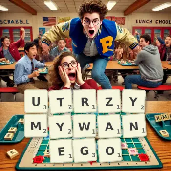 Kreatywna ilustracja do gry w Scrabble ze słowem UTRZYMYWANEGO ułożonym z płytek na planszy.